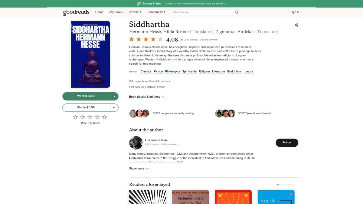 Top 7 Self Realization Books to Read in 2026 - Siddhartha by Hermann Hesse