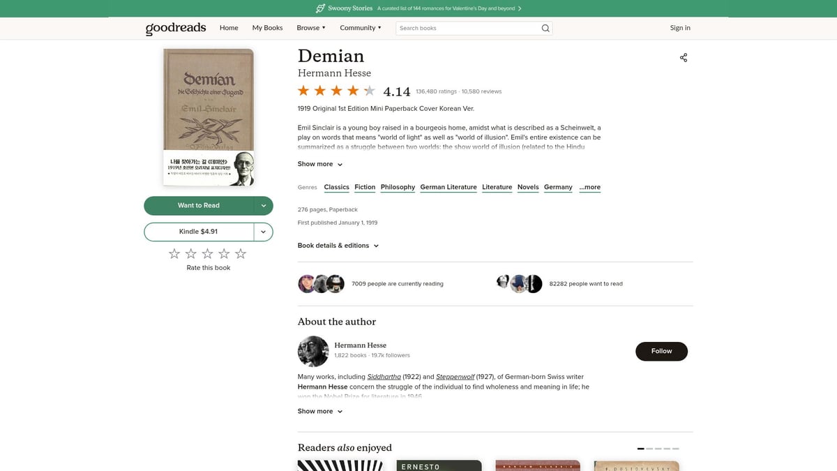 Top 7 Self Realization Books to Read in 2026 - Demian by Hermann Hesse