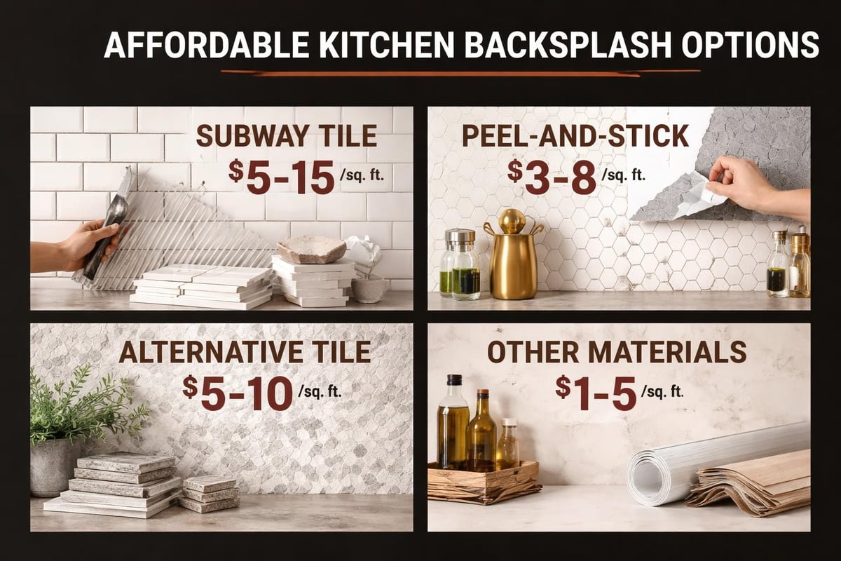 Creative kitchen backsplash options