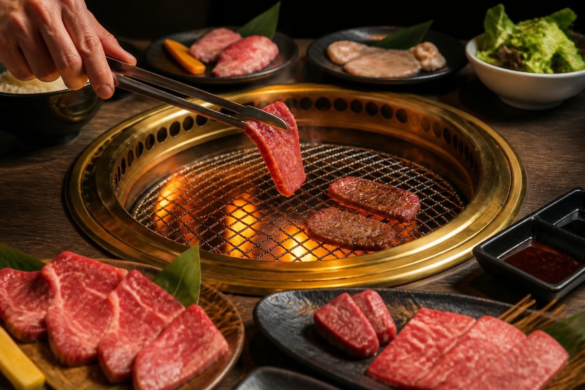 Yakiniku grilling process