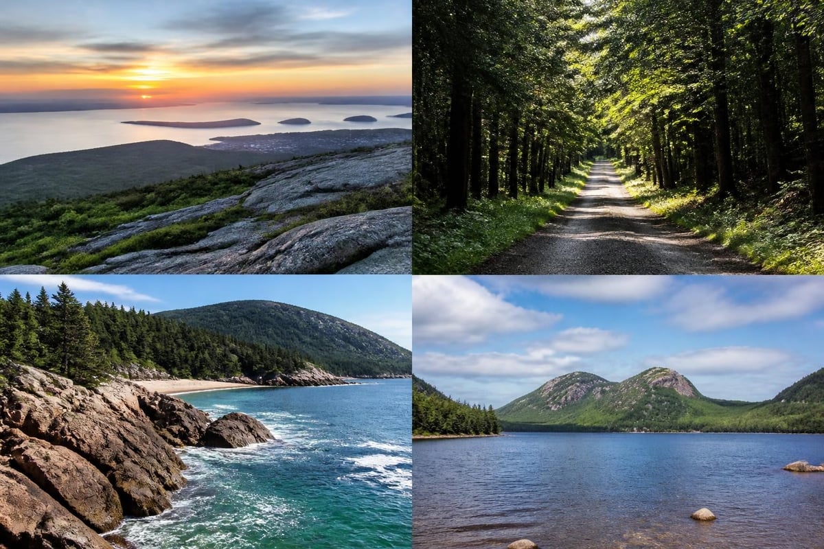 Acadia National Park features