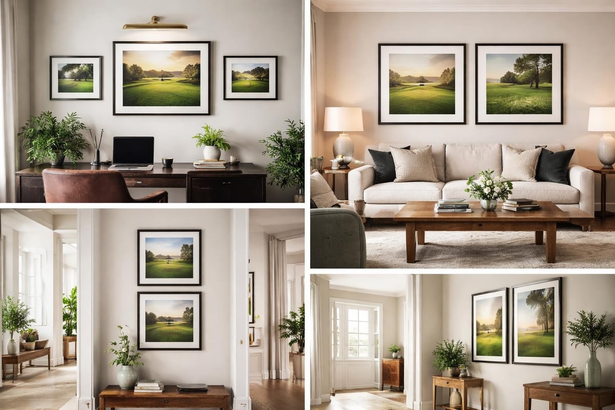 Gallery wall arrangement