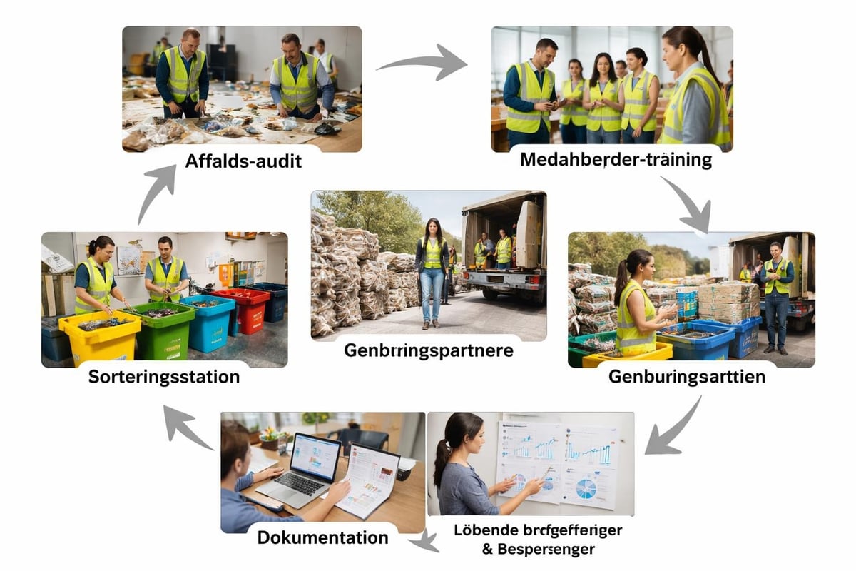 Virksomhedens affaldshåndtering workflow