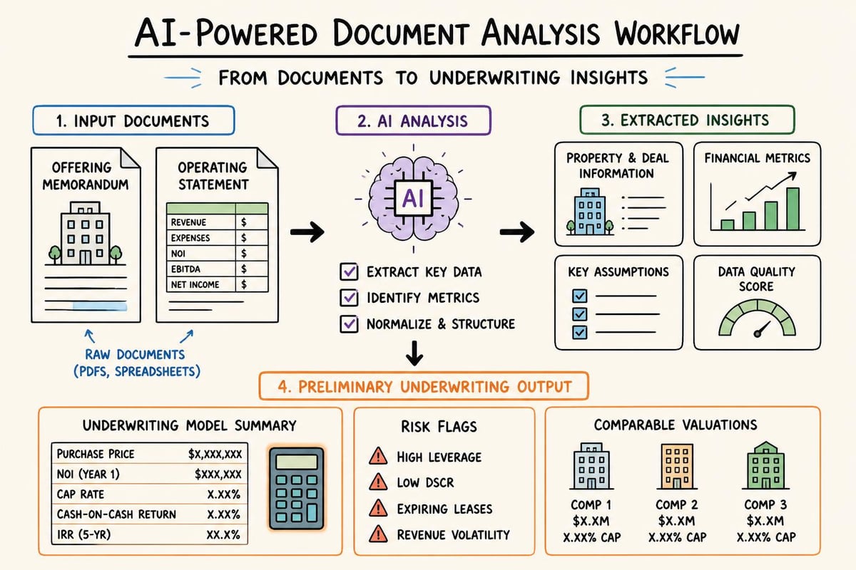 Document extraction and preliminary underwriting
