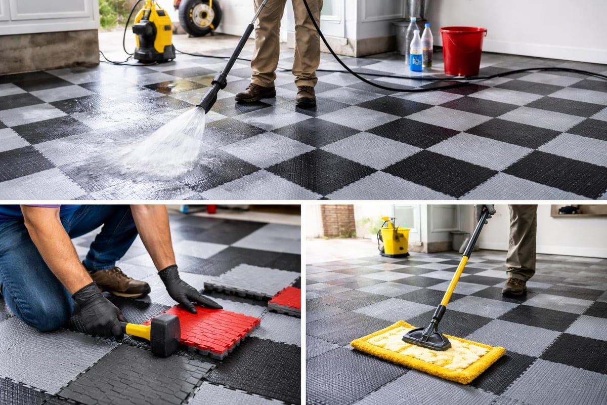Garage floor maintenance procedures