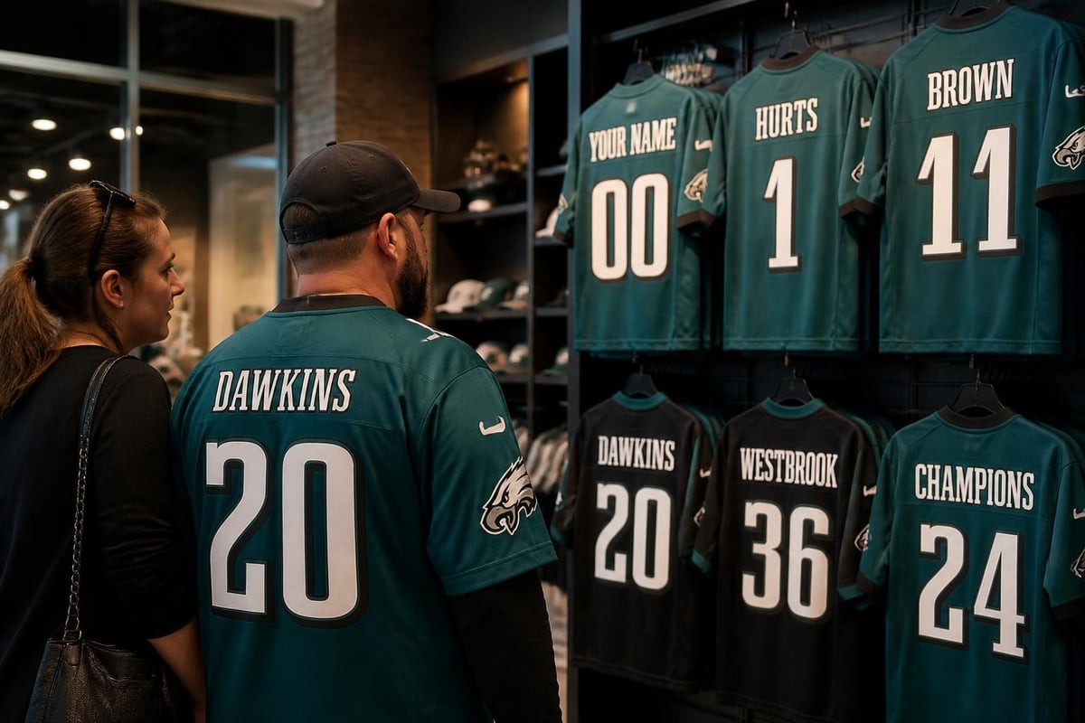 Eagles jersey customization options