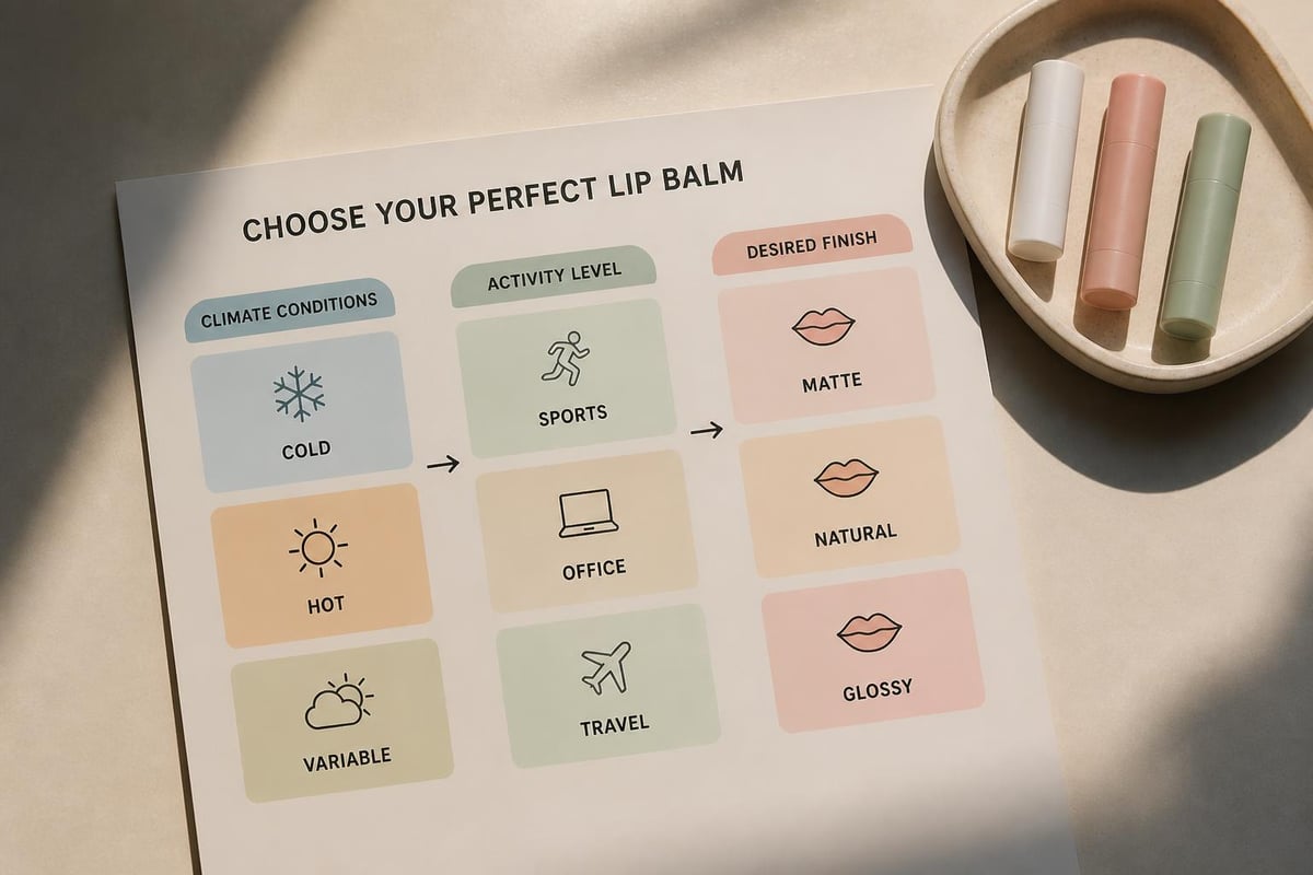 Choosing lip balm by lifestyle