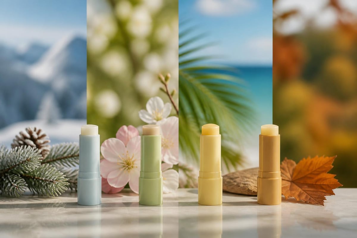 Seasonal lip balm rotation
