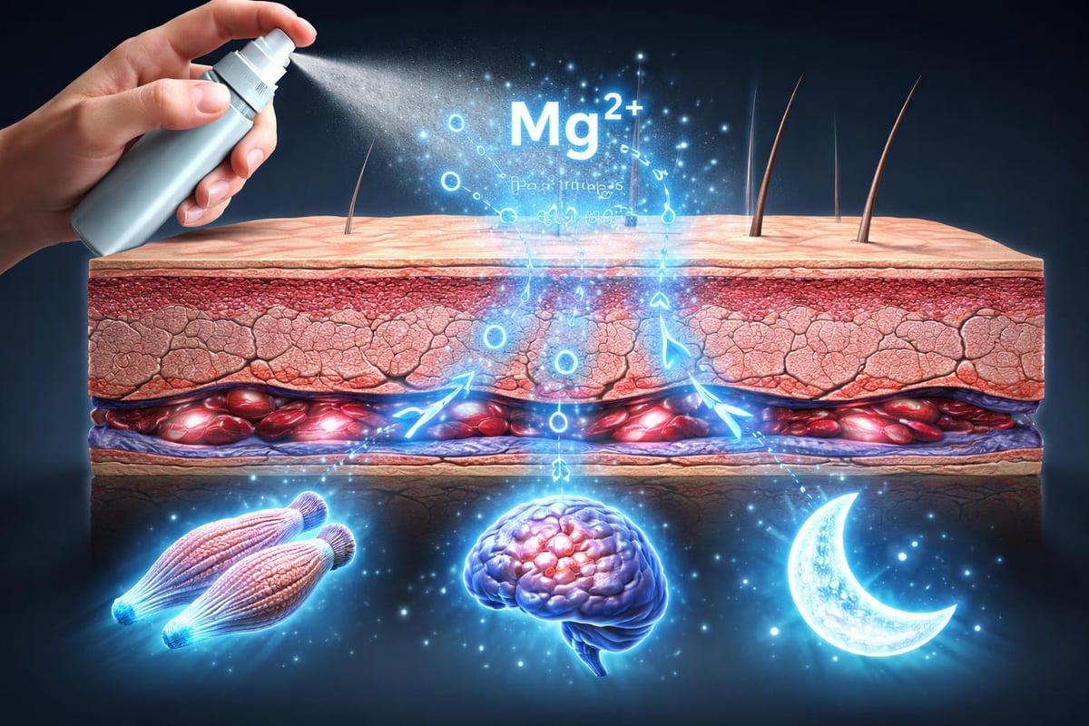 Topical magnesium absorption
