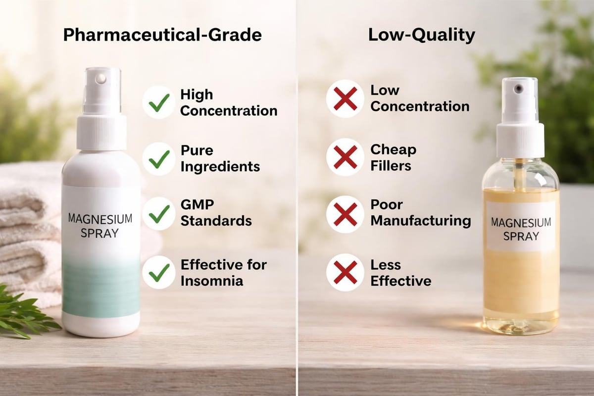 Magnesium spray quality comparison