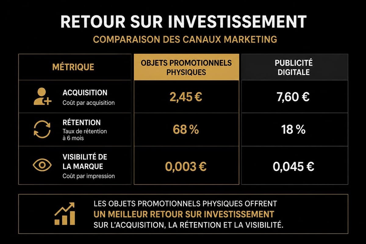 ROI comparison business promotional products