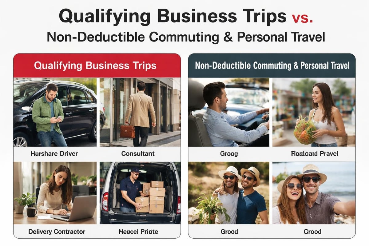 Business mileage versus personal commuting