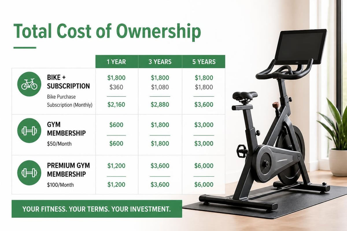Peloton cost breakdown over time