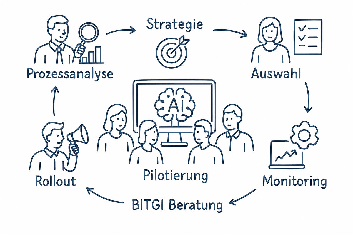 Schritt-für-Schritt-Anleitung: KI-Automatisierung im Unternehmen einführen