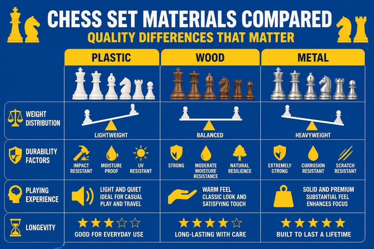 Chess set material comparison