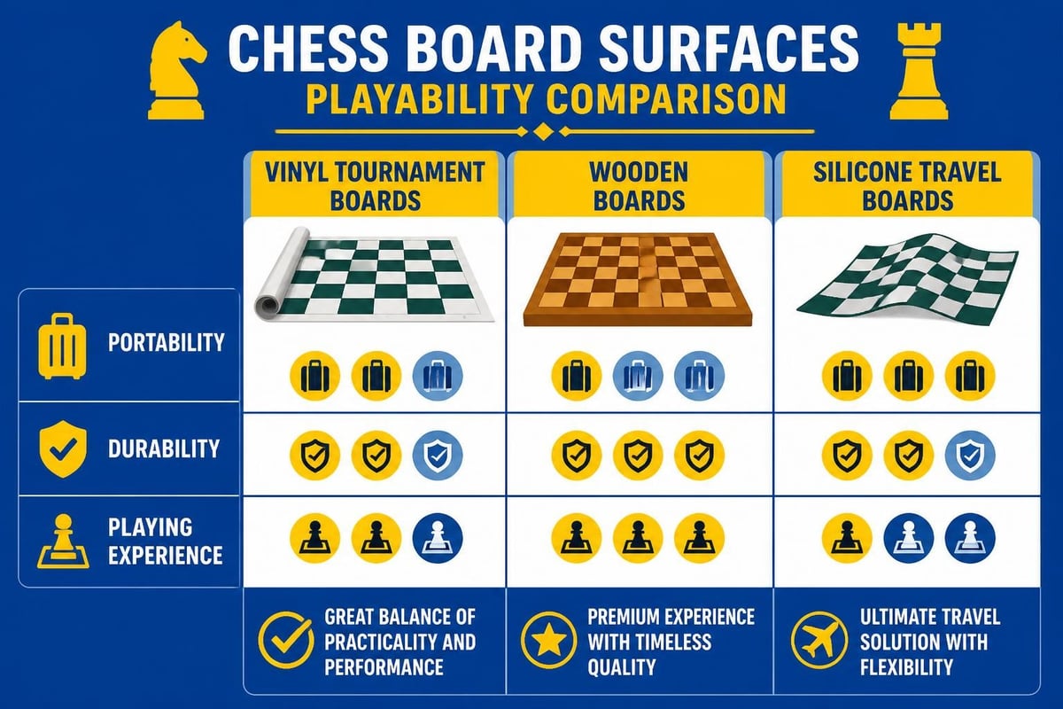 Chess board material selection