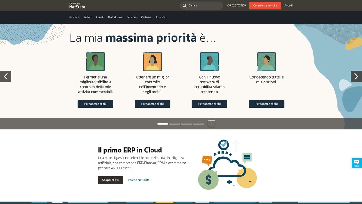 7 Soluzioni Ottimizzazione Processi Più Popolari in Italia 2025 10 7 Soluzioni Ottimizzazione Processi Più Popolari in Italia 2025 - Oracle NetSuite – Cloud ERP