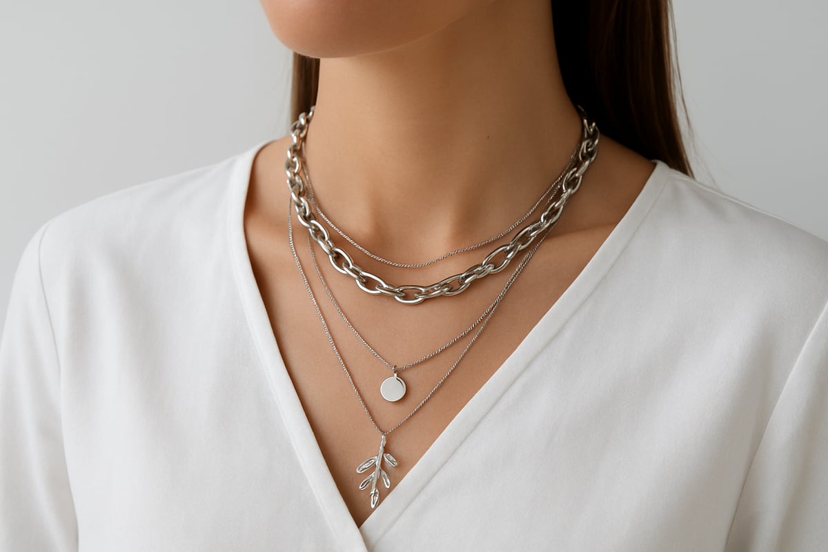 Step-by-Step Silver Necklace Layering Guide