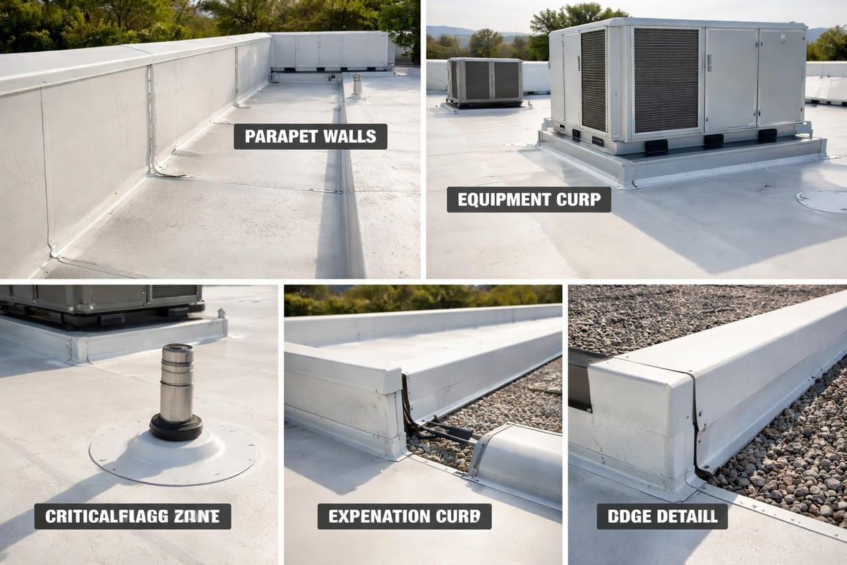 Commercial roof flashing details