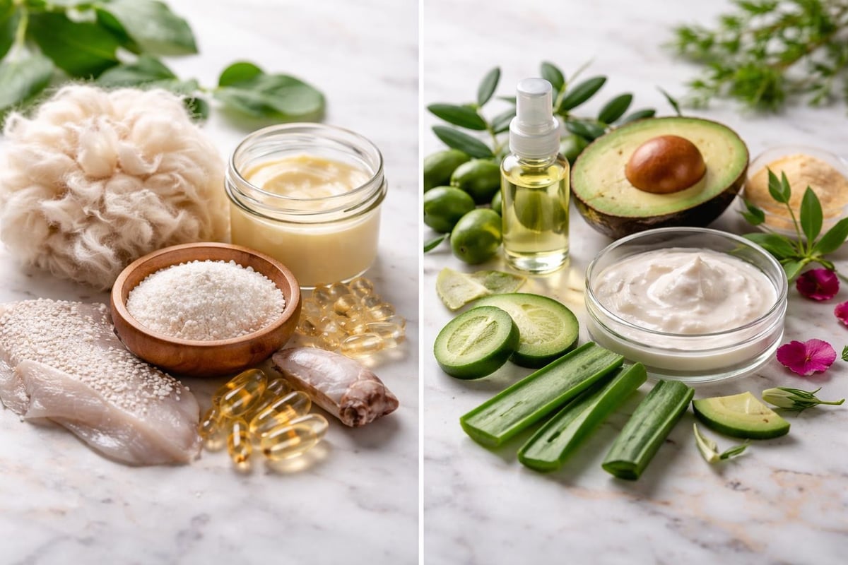 Plant-based skincare ingredient alternatives