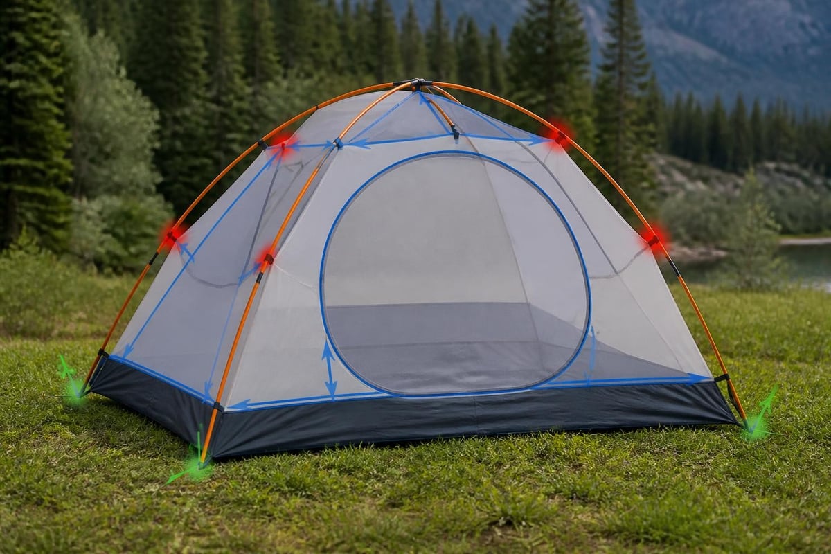 Tent construction details