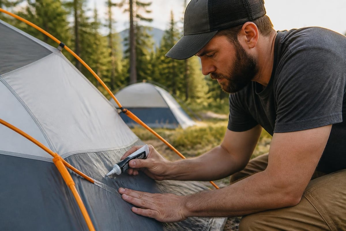 Tent maintenance workflow