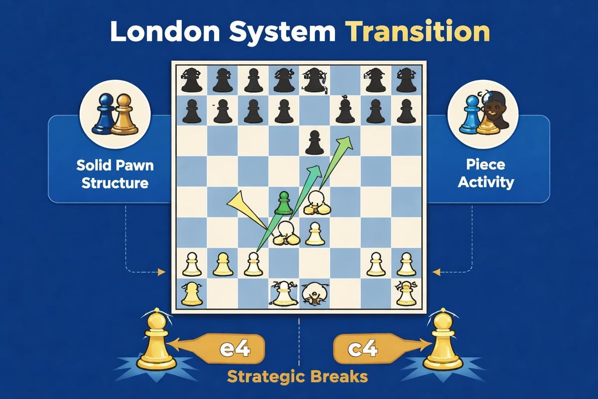 London System middle game plan