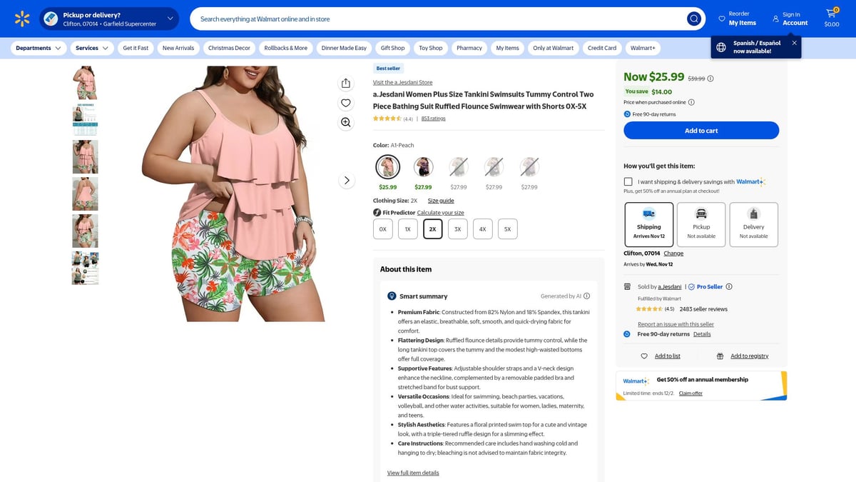 7 Trendy Orange Swimsuits to Rock Your Summer 2025 Style - Women Plus Size Tankini Swimsuits Two Piece – a.Jesdani ($25.99+)