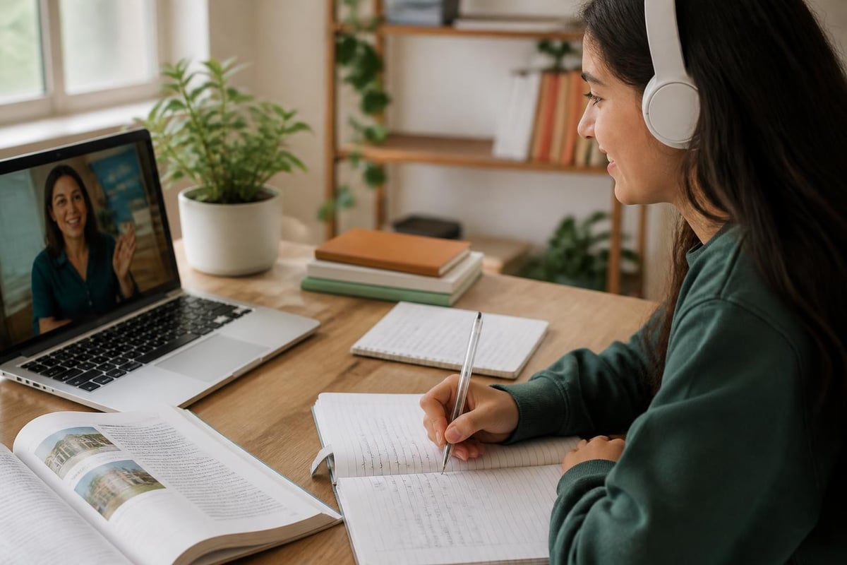 Online Spanish lesson structure
