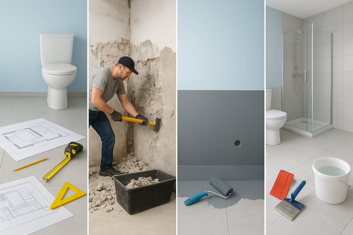 Märkätilaremontin vaiheet – Näin projekti etenee