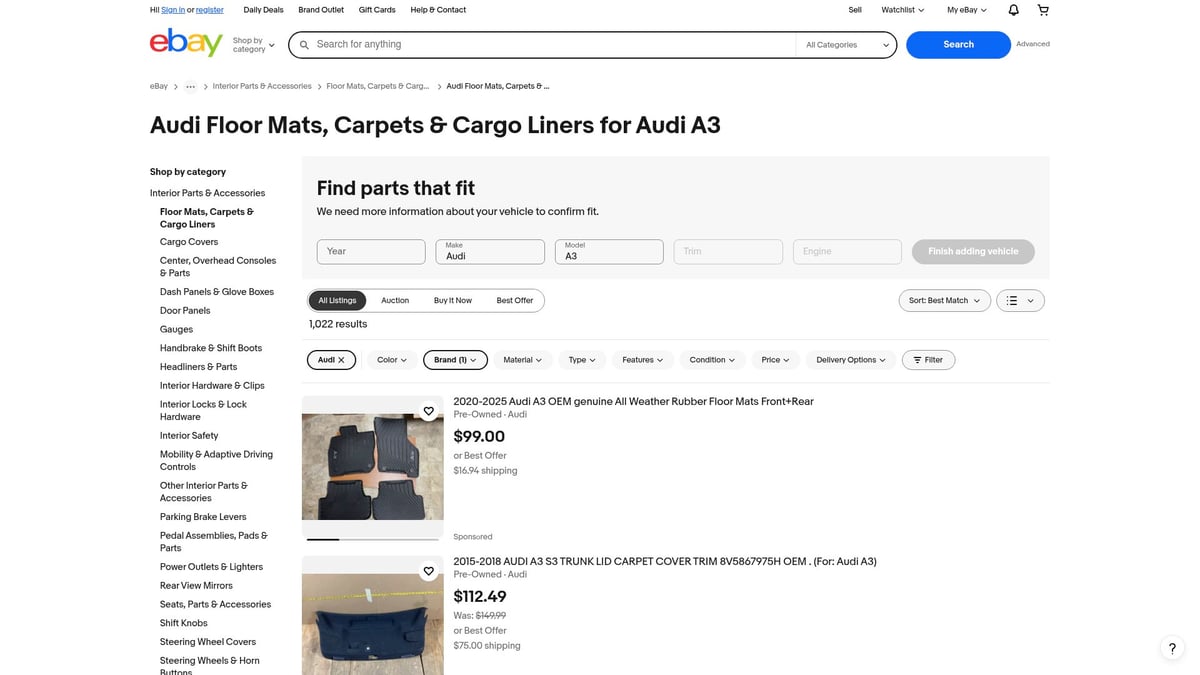 Top 8 A3 Mats for Superior Car Interior Protection 2025 - Audi Genuine OEM Floor Mats