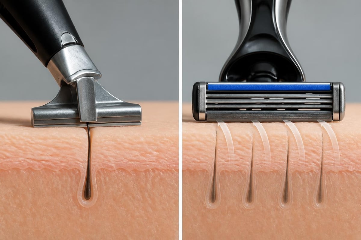 Single blade razor versus multi-blade comparison