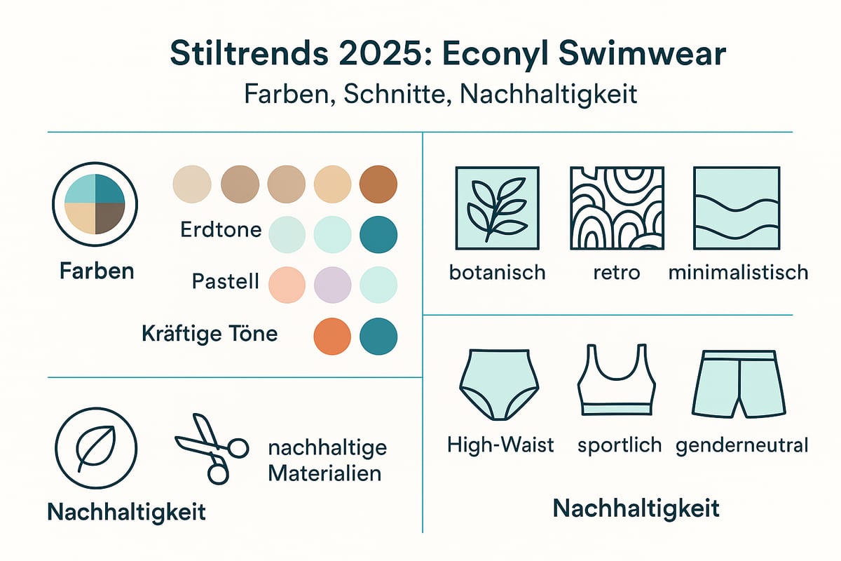 Stiltrends 2025: Econyl Swimwear zwischen Mode und Funktion