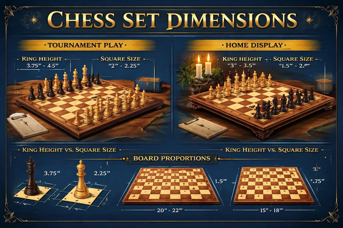 Chess set sizing guide