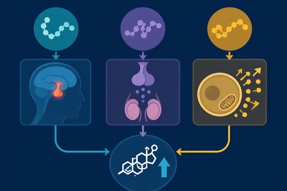 Peptide mechanisms for testosterone