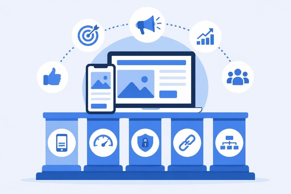 Technical infrastructure requirements for web site marketing
