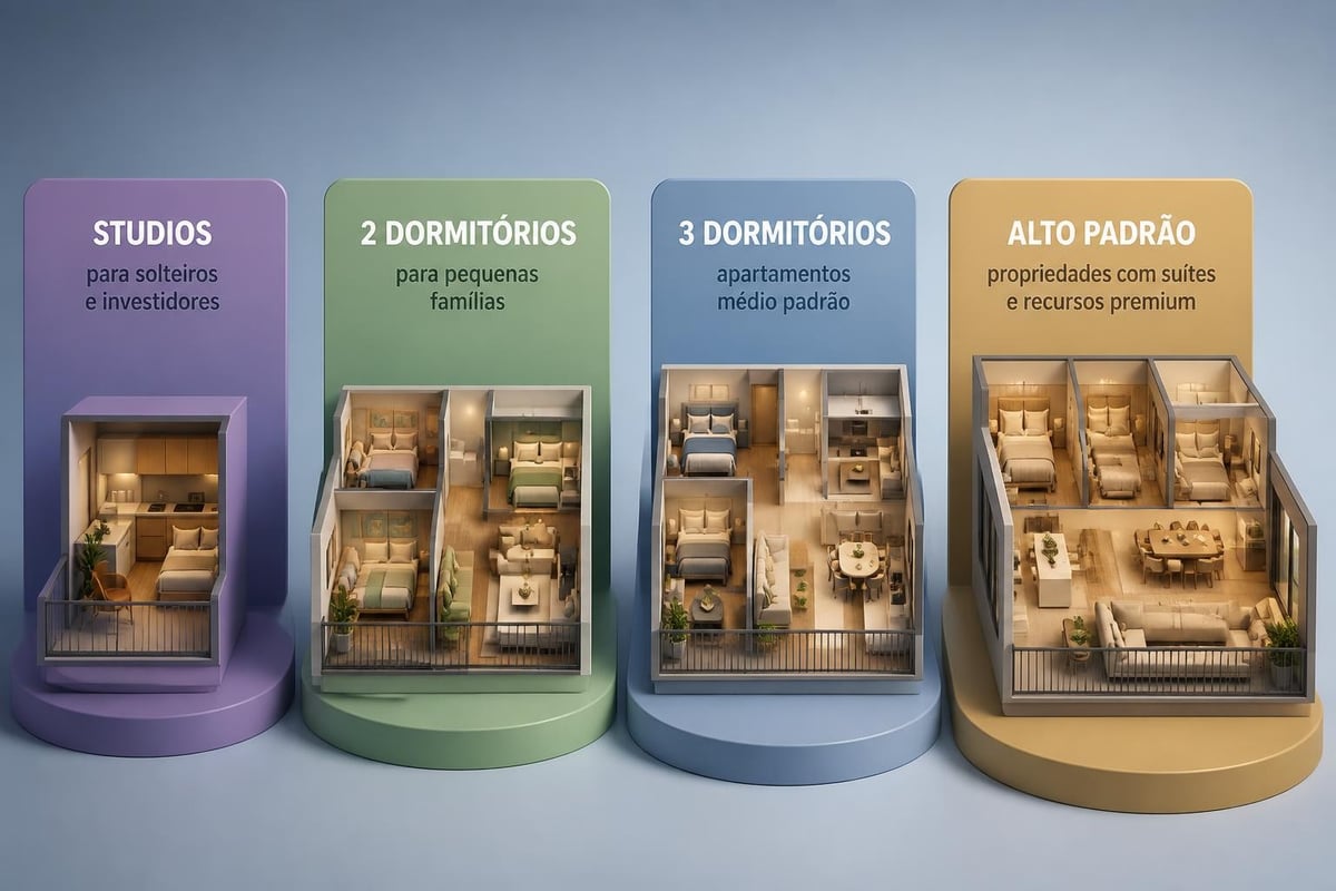 Tipos de apartamentos em São Paulo