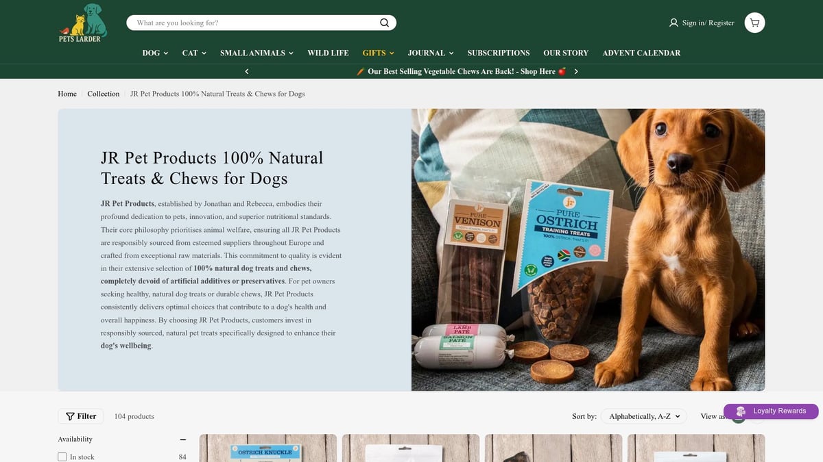 Top 7 Best Natural Dog Treats for Happy Pets 2026 - JR Pet Products Pure Range Sticks