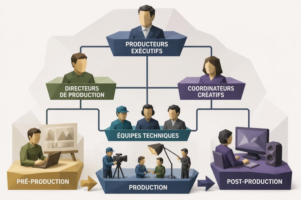 Organigramme d'une société de production