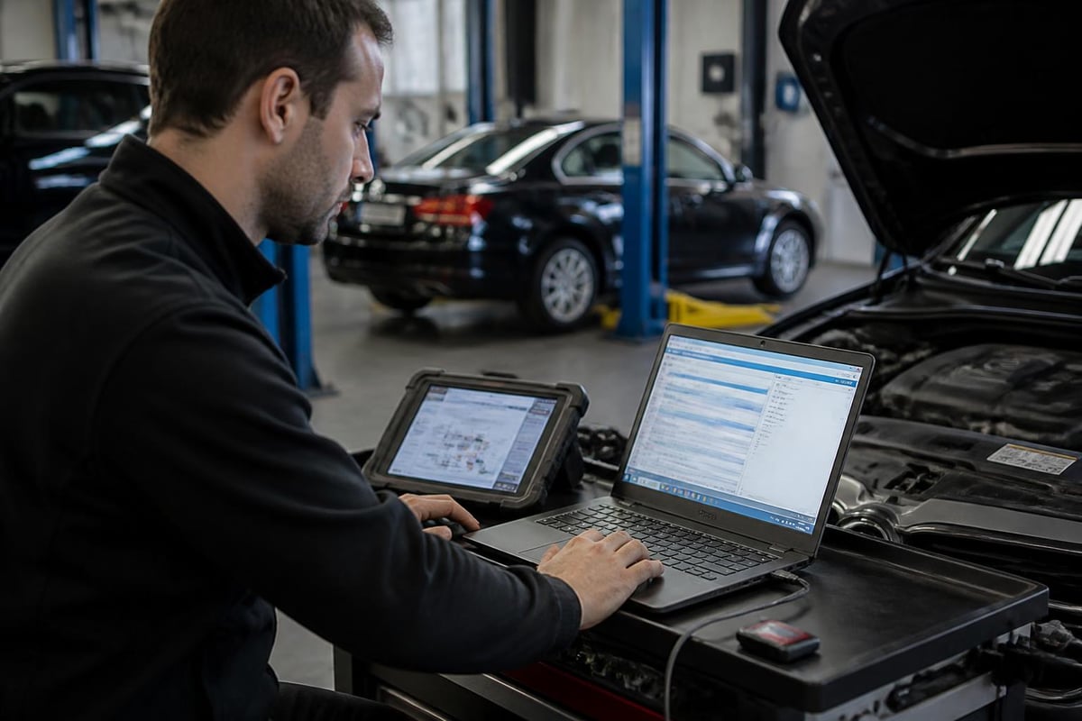European vehicle diagnostic process