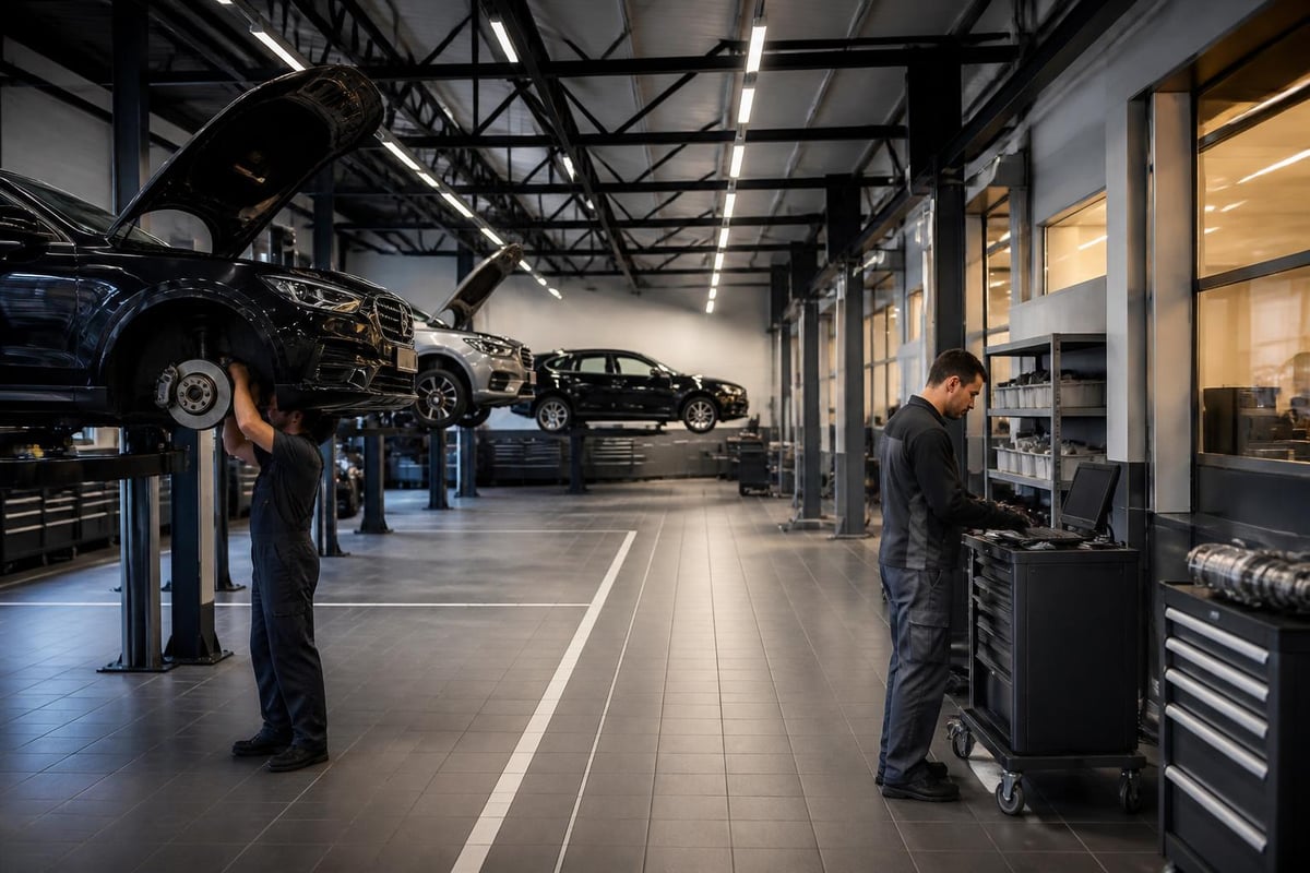 Auto workshop organization