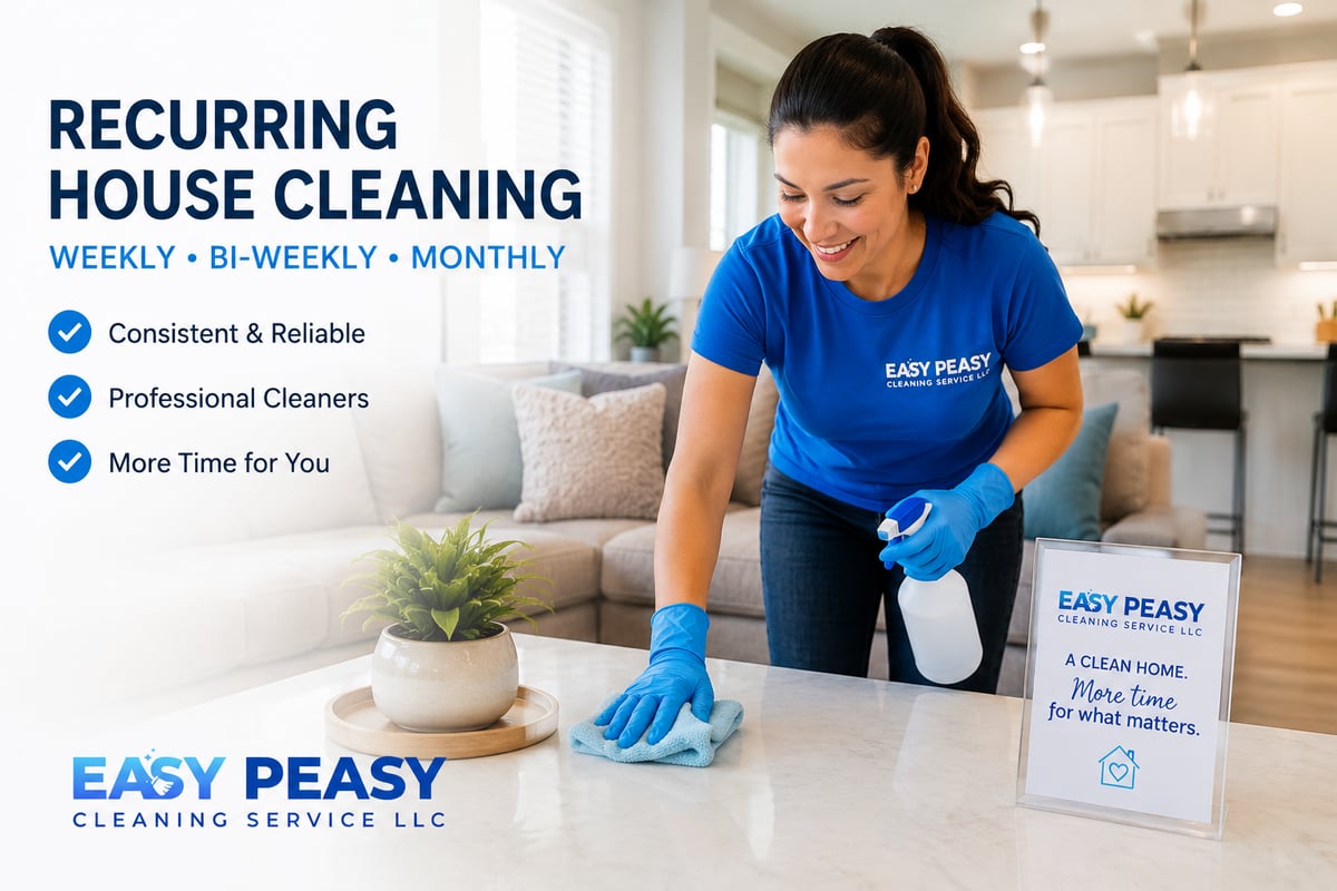 Recurring House Cleaning - Easy Peasy Cleaning Recurring House Cleaning - Easy Peasy Cleaning
