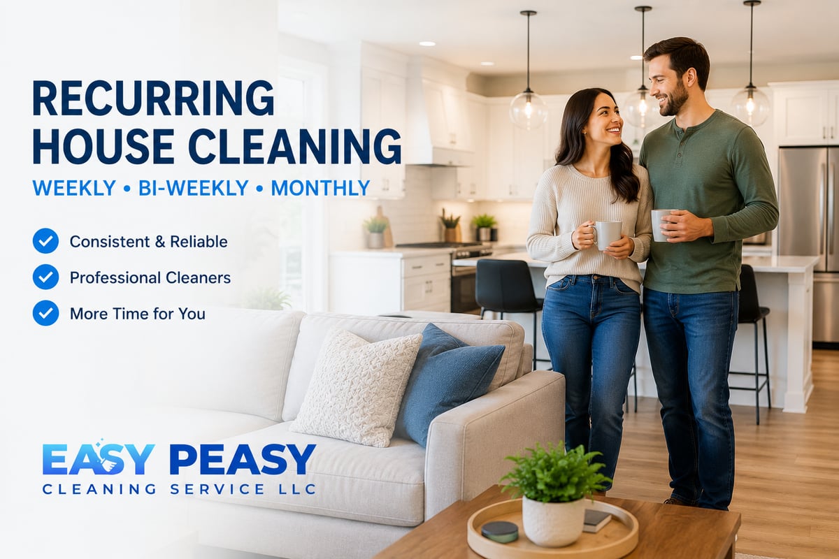 Recurring House Cleaning - Easy Peasy Cleaning