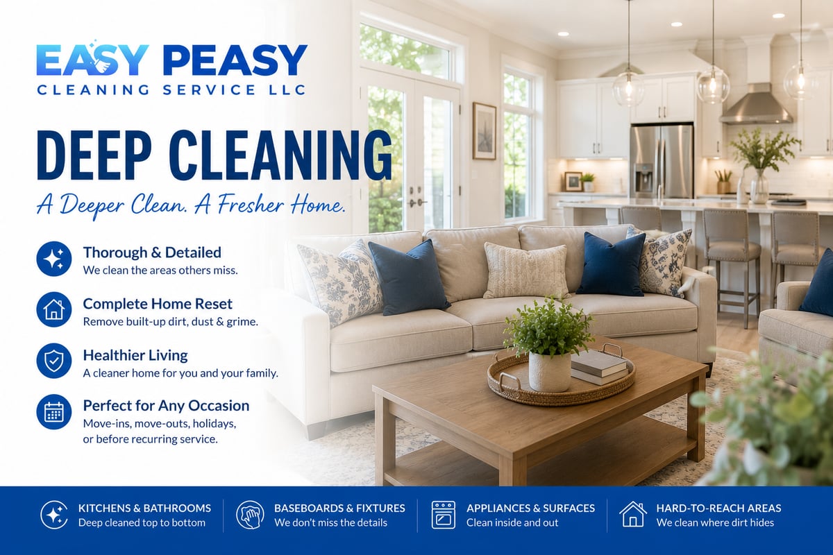 Deep Cleaning - Easy Peasy Cleaning