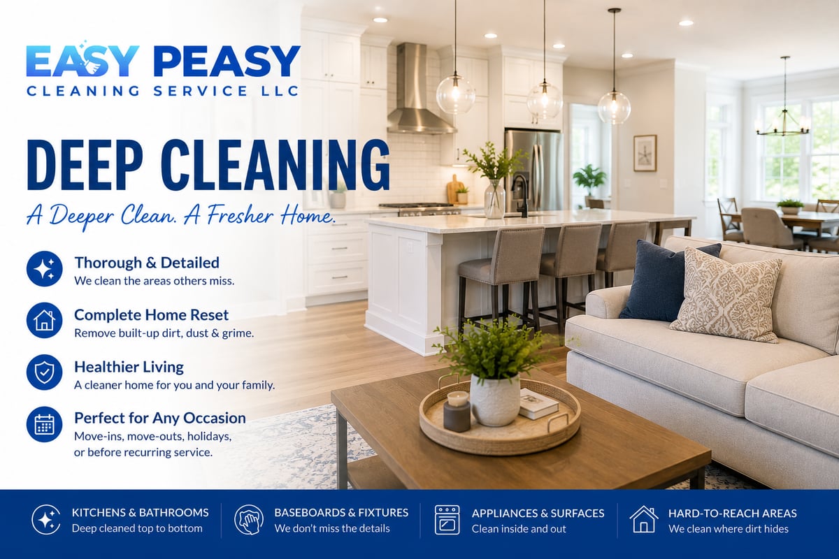 Deep Cleaning - Easy Peasy Cleaning