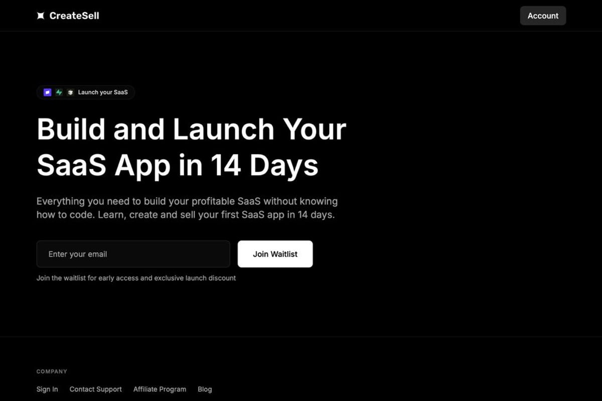 Build and Launch Your SaaS App in 14 Days - CreateSell