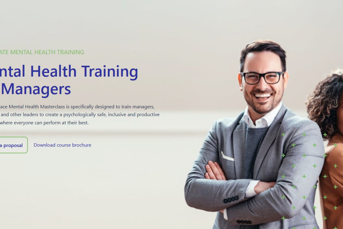 Mental Health Training for Managers - Workplace Mental Health Institute
