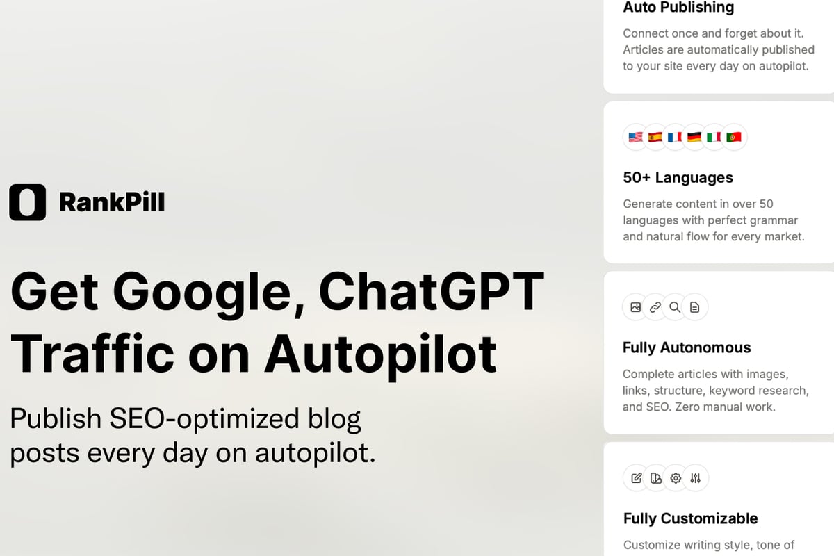 SEO Automation - RankPill