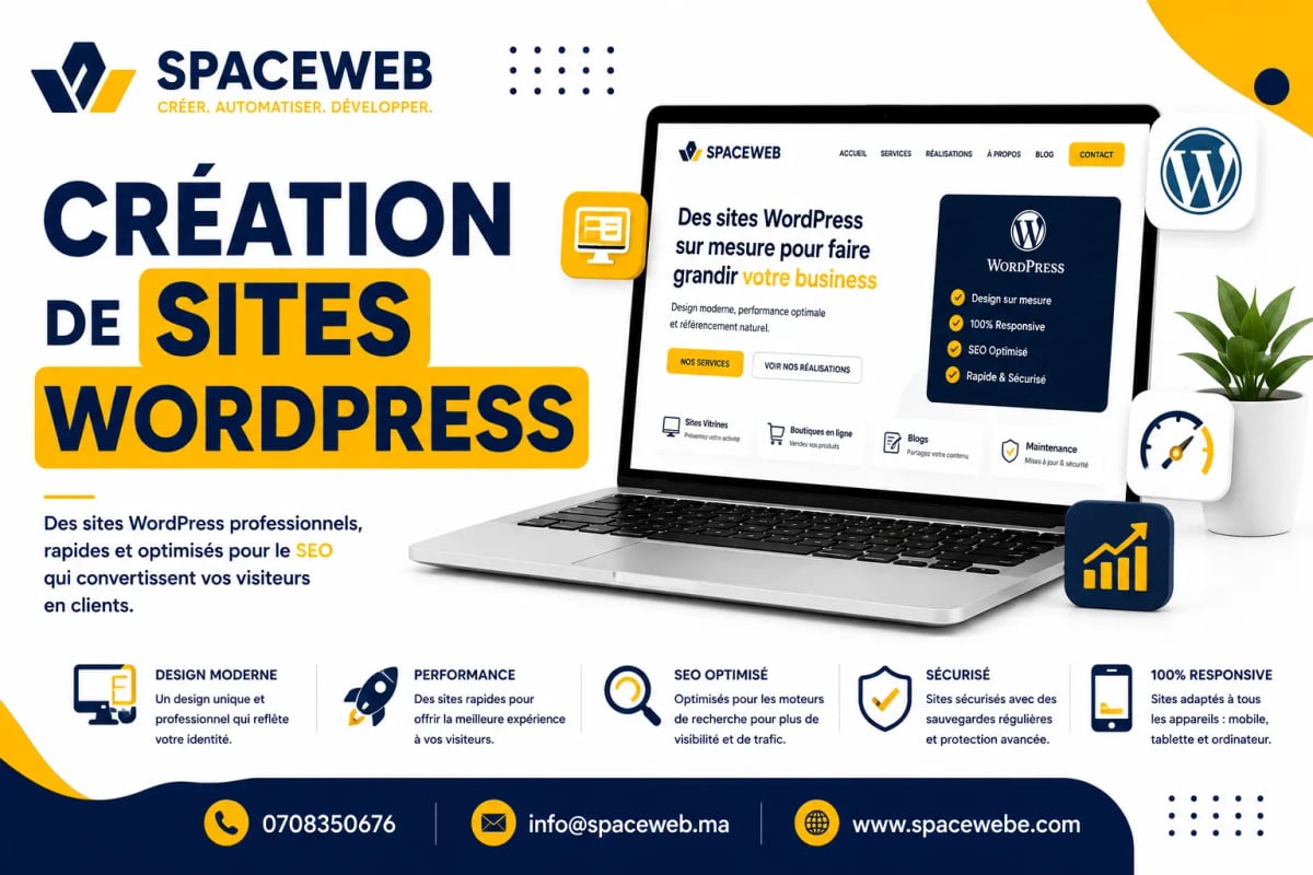 Sites WordPress - SpaceWeb