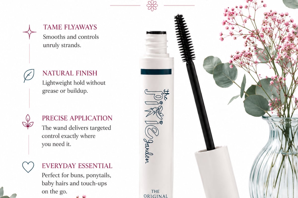 Hair Finishing Stick wand for slick-back hold and flyaway control salon-quality results The Pixie Garden